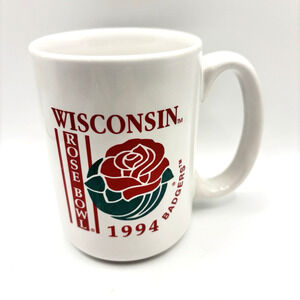 University of Wisconsin Badgers 1994 Rose Bowl Coffee Mug Vintage Pasadena